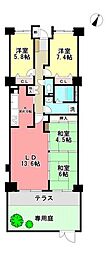 メゾン春日台 4LDKの間取図画像