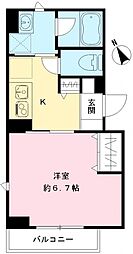 RAMIi中落合 1Kの間取図画像