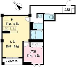 間取図画像 1LDK