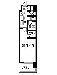 RESIDENCIAIMAIKE 1Kの間取図画像