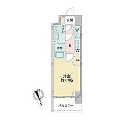 プレサンス上前津グレース 1Kの間取図画像