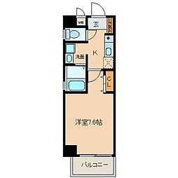 コートデリヴィエール上飯田 1Kの間取図画像