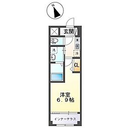 LIDIA 1Kの間取図画像