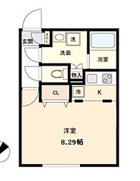 BRANCHE覚王山 ワンルームの間取図画像