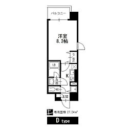 グレイス大須 1Kの間取図画像