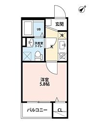 A-FLAT 1Kの間取図画像