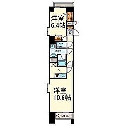 センチュリーフジミ 2Kの間取図画像