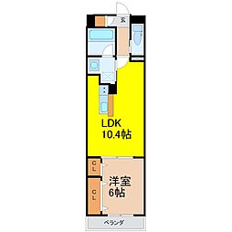 Stanza神村 1LDKの間取図画像