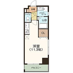 ミリオレビータ金山 ワンルームの間取図画像