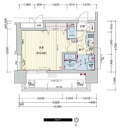プレサンス錦通THE葵 1Kの間取図画像