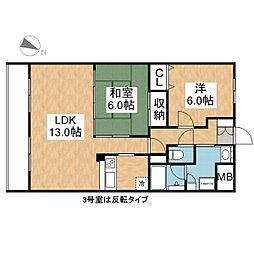 バローネ八雲 2階