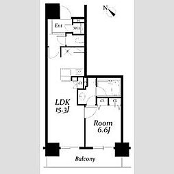 ロイヤルパークス千種 1LDKの間取図画像