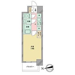 S-RESIDENCE志賀本通 1Kの間取図画像