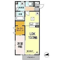 サンラモン覚王山 1LDKの間取図画像
