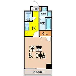 SH丸の内 1Kの間取図画像