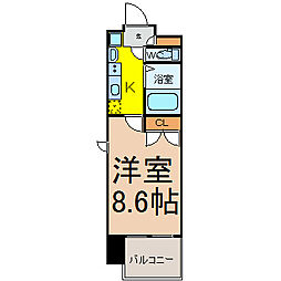 PartirIMAIKEANNEX 1Kの間取図画像