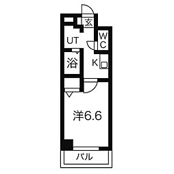 "和"NAGOMI 1Kの間取図画像