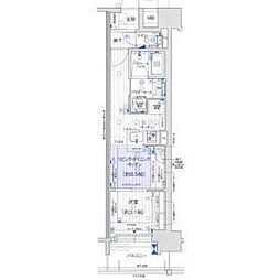 プレサンスロジェ上前津駅前 THE RESIDENCE 1LDKの間取図画像