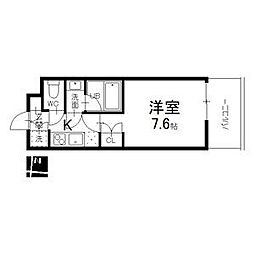 シエルブルー栄 1Kの間取図画像