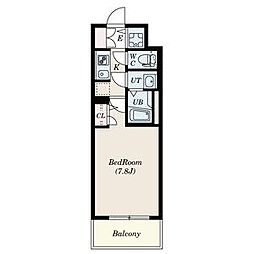 S-RESIDENCE葵 1Kの間取図画像