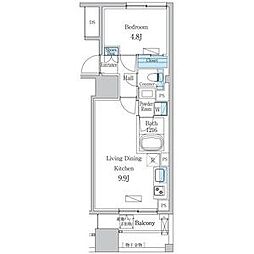 名古屋市千種区今池1丁目マンション 1LDKの間取図画像