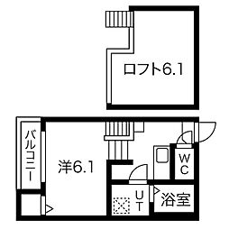PhilGlanz 1Kの間取図画像