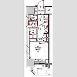 名古屋市中区平和2丁目マンション 1Kの間取図画像