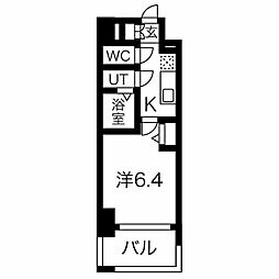 ファステート東別院シュプール 1Kの間取図画像