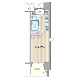 パルティール上前津 1Kの間取図画像