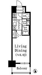 パークベア大須 1Kの間取図画像