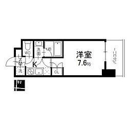 シエルブルー栄 1Kの間取図画像