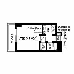 ウイステリア星ケ丘 1Kの間取図画像