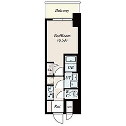 S-RESIDENCE今池駅前 1Kの間取図画像