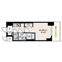 S-RESIDENCE平安通 1Kの間取図画像