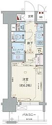 プレサンス鶴舞公園WEST 1Kの間取図画像