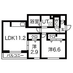 間取図画像 2LDK