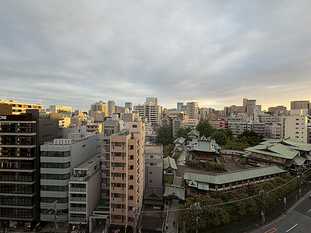 バルコニー 湯島ハイタウンＡ棟 13階/-