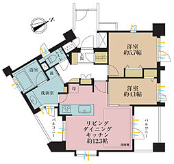 間取図画像 2LDK
