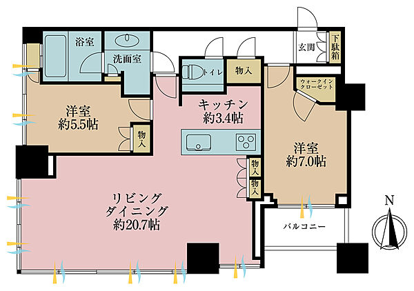 間取りを拡大表示