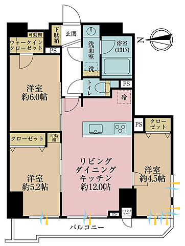 間取り ファミール浅草雷門 7階/-