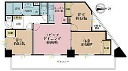 セザール向島 3LDKの間取り