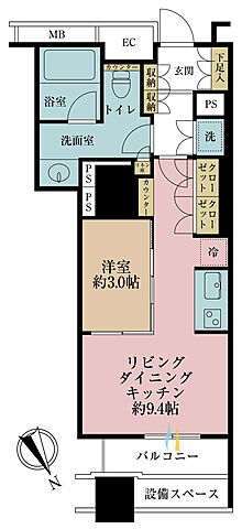 間取り パークコート神宮前 2階/-
