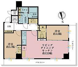 間取図画像 2LDK