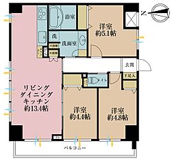 間取図画像 3LDK