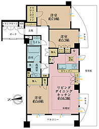 カルム荻窪ミューグランデ 3LDKの間取図画像