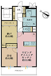 間取図画像 1SLDK