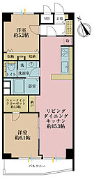 カーサ桜上水 2LDKの間取図画像