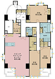 グランドメゾン哲学堂公園 3LDKの間取図画像