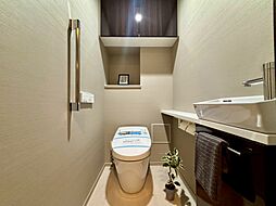 清潔感の高いお手洗い。