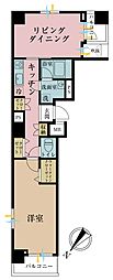 パークウェル銀座EAST 1LDKの間取図画像